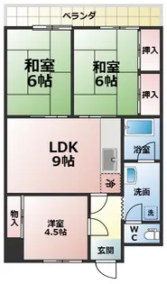 延命寺マンション【1階】の間取り