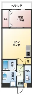 クレア大牟田駅前【204号室】の間取り