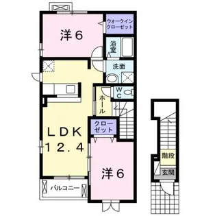 クレールⅠ【2階】の間取り