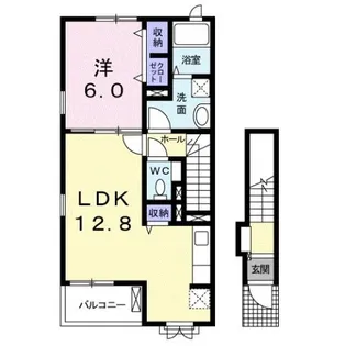 サンフラワーⅢ【2階】の間取り