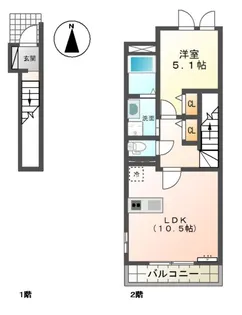 ステビアハウス A【2階】の間取り