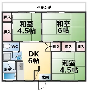 浜町マンション【2階】の間取り