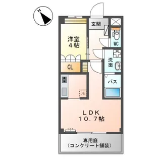 ルミナスハイム【1階】の間取り