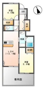 ノアース【1階】の間取り