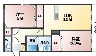 シャルマンドミール【201号室】の間取り