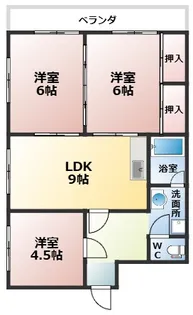 延命寺マンション【5階】の間取り
