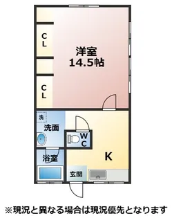 草木アパート【103号室】の間取り
