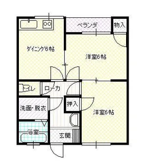 ブルーハイツ【102号室】の間取り