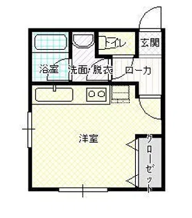メゾンフジ【H号室】の間取り