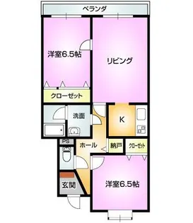 マンションパルフェ【305号室】の間取り