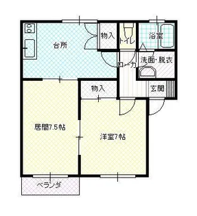 メンバーズタウン新井 A【201号室】の間取り
