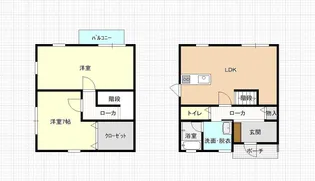 クラルーテ高柳【1階】の間取り