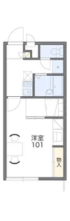 レオパレスこくふ【101号室】の間取り