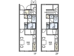 レオパレスシャルム【203号室】の間取り