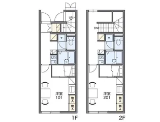 レオパレス高藤【105号室】の間取り