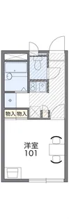レオパレスMASAMI【203号室】の間取り
