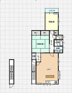 RCR【2号室】の間取り