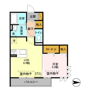 ヒル ヴァレイ A【3階】の間取り