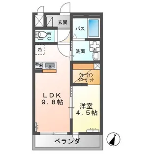 ラルク・アン・シェル【2階】の間取り