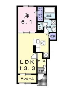 アルカンシエル【1階】の間取り