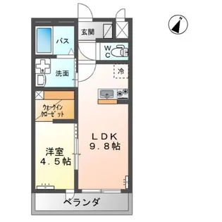 フリーレイ(Freely)【2階】の間取り