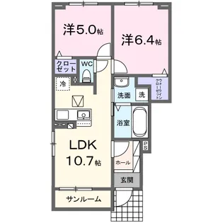 ニコリヴⅠ【1階】の間取り