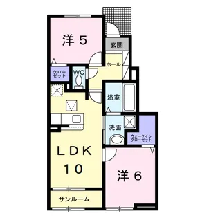 ニコリヴⅡ【1階】の間取り