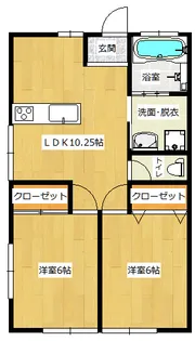 レイメゾン B・C【B号室】の間取り