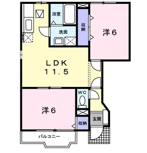 ロメオ エステートⅡ【1階】の間取り