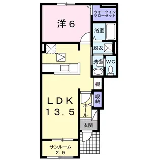 メゾン・ド・エムⅠ【1階】の間取り