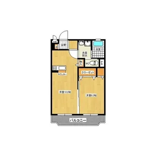 ヒルズ知手【303号室】の間取り