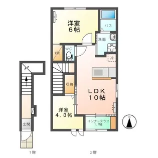 エスペランサ イリス【2階】の間取り