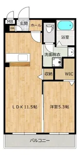 アウル横瀬Ⅱ【202号室】の間取り