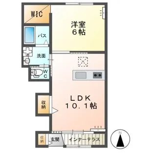 Cleverie Ⅰ(クラヴリィ ワン)【1階】の間取り