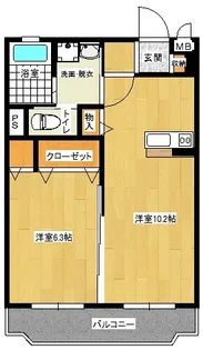 ヒルズ柳川アネックス【311号室】の間取り