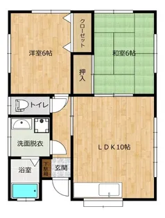 小倉アパート【002号室】の間取り