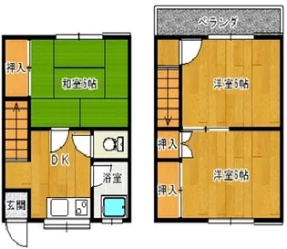 品川三喜コーポ【003号室】の間取り