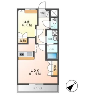 ローズハート【2階】の間取り