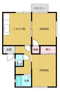 MAHALO【B203号室】の間取り