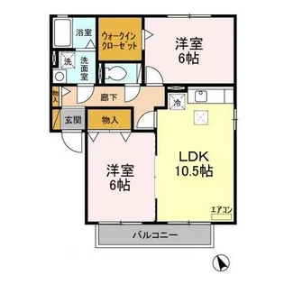 レグルス・レジデンス【1階】の間取り