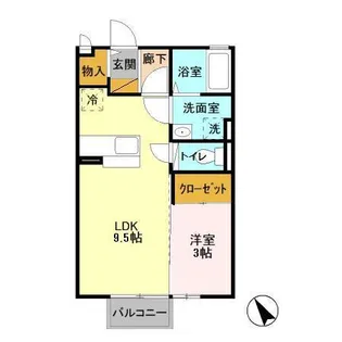 ユーメ・ハイム【2階】の間取り