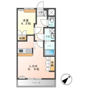 ローズハート【2階】の間取り
