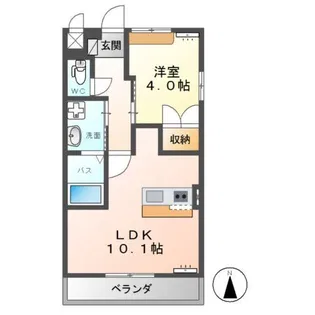 アルヴィータ【1階】の間取り