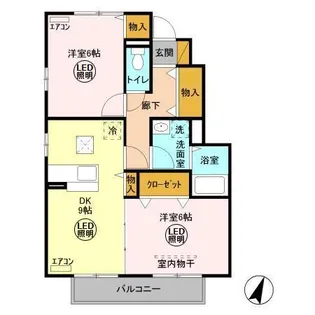 ポートスクエア C【1階】の間取り