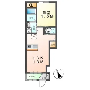 エスペランサ エスピーノ【1階】の間取り