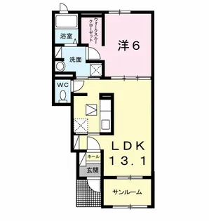 グレイスセレノ【1階】の間取り
