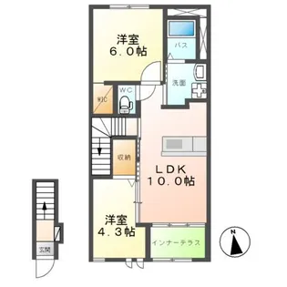 セレーノ【2階】の間取り