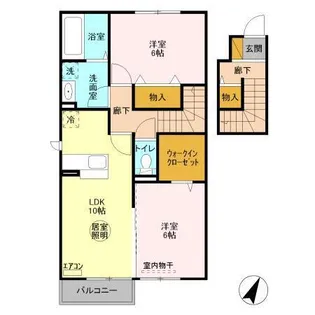 グラマードマレⅢ A【2階】の間取り