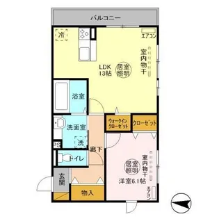 ラ・ドルチェヴィータ B【2階】の間取り