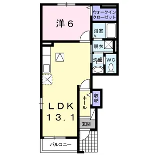 ヴィラ サンライズ ドリームⅢ【1階】の間取り